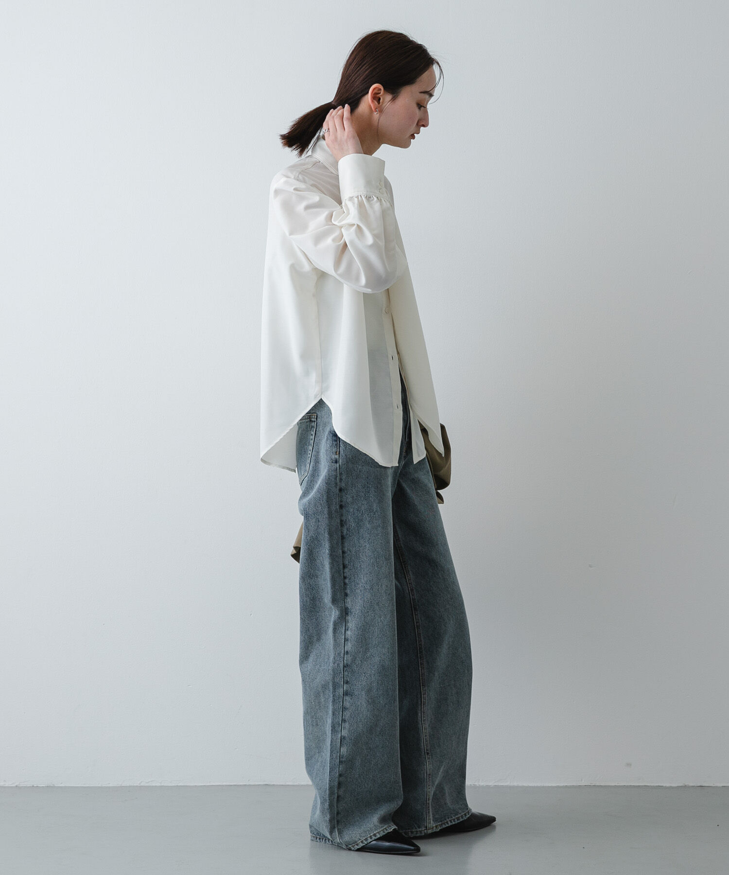 SENSE OF PLACE by URBAN RESEARCH「『イージーケア』ボウタイリボンブラウス」|シャツ・ブラウス|