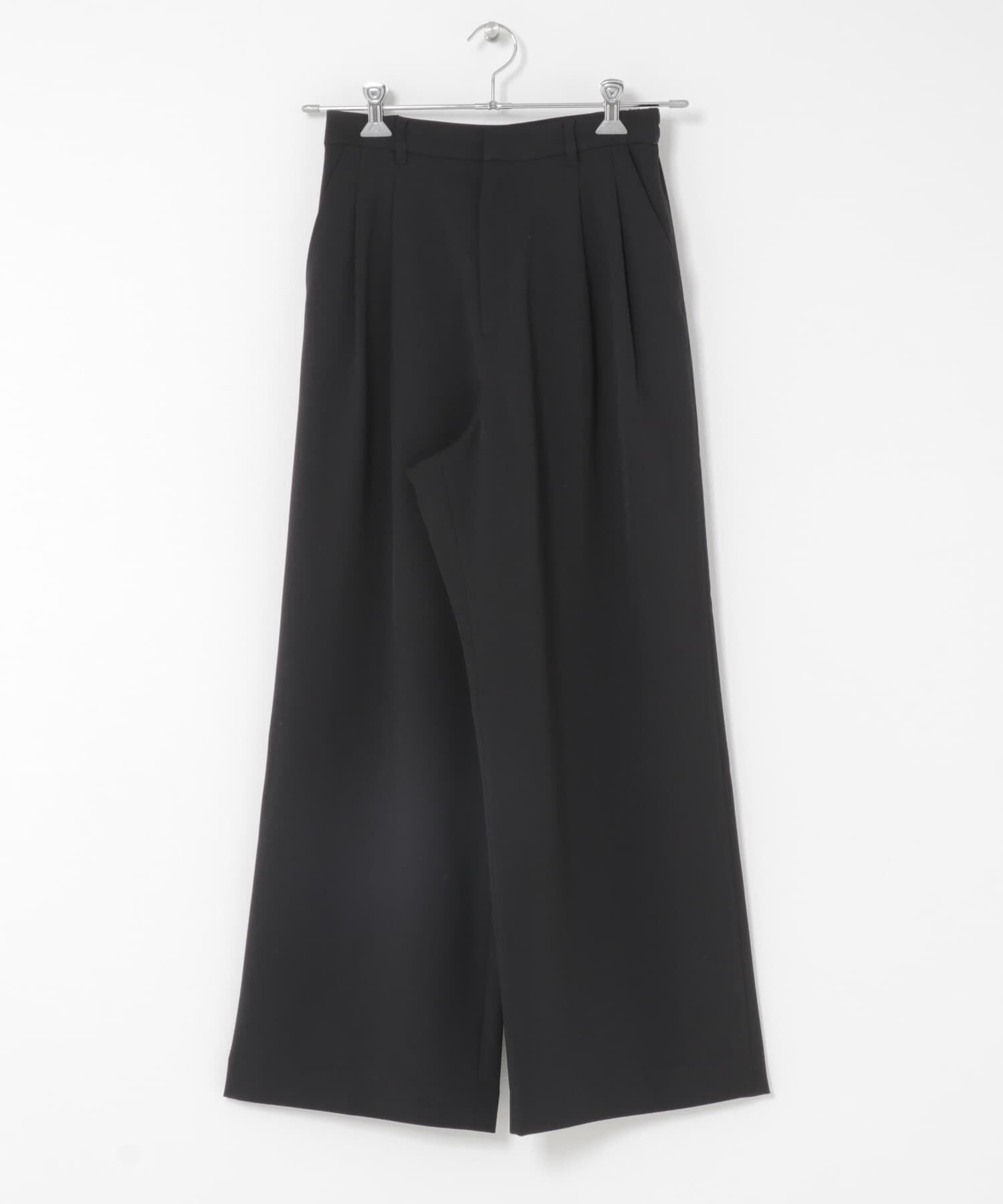 SENSE OF PLACE by URBAN RESEARCH「『イージーケア/速乾/UVカット/接触冷感』ツータックルーズスラックス」|その他|ブラック