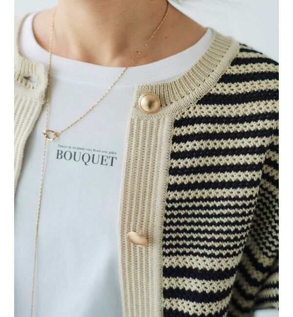  「BOUQUETロゴ7分袖T」|Tシャツ・カットソー|