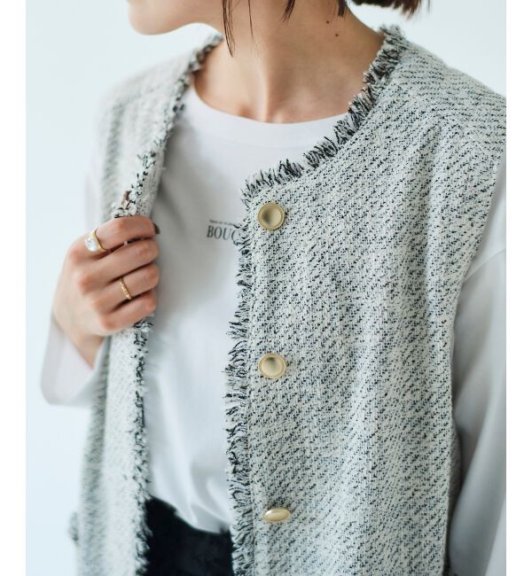  「BOUQUETロゴ7分袖T」|Tシャツ・カットソー|