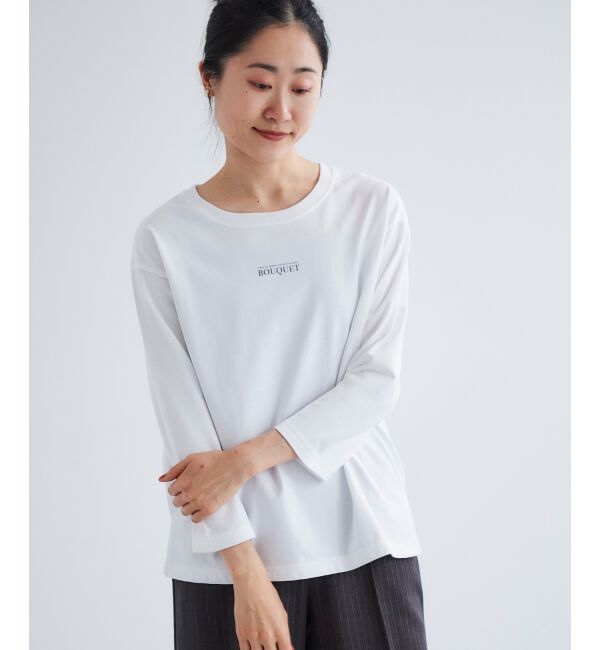  「BOUQUETロゴ7分袖T」|Tシャツ・カットソー|