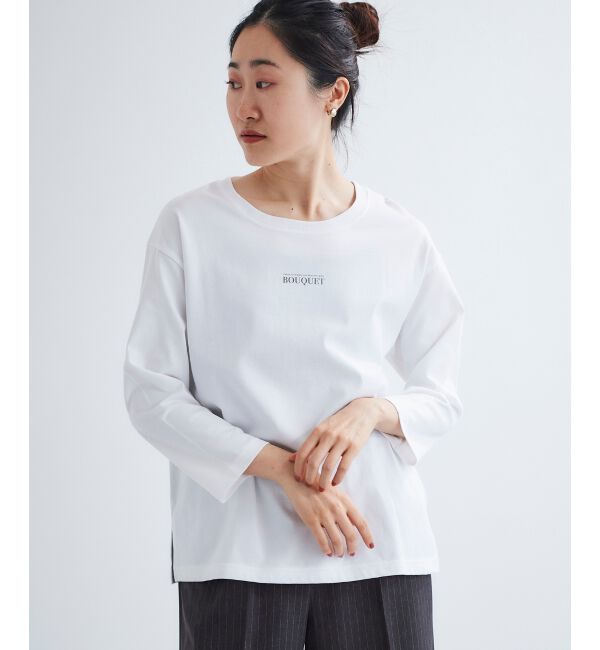  「BOUQUETロゴ7分袖T」|Tシャツ・カットソー|