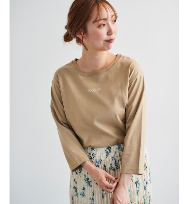  「BOUQUETロゴ7分袖T」|Tシャツ・カットソー|