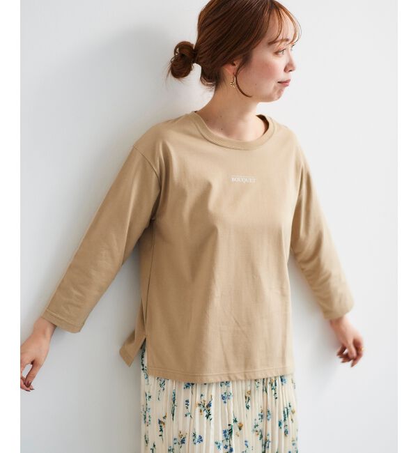  「BOUQUETロゴ7分袖T」|Tシャツ・カットソー|