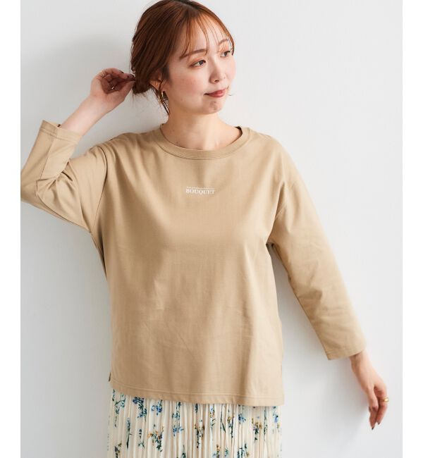  「BOUQUETロゴ7分袖T」|Tシャツ・カットソー|