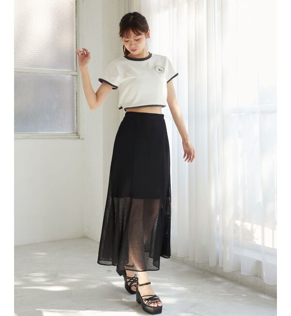 MAJESTICLEGON「ウエストリボンリンガーTee」|Tシャツ・カットソー|