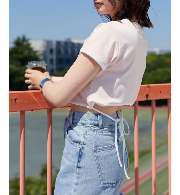 MAJESTICLEGON「ウエストリボンリンガーTee」|Tシャツ・カットソー|