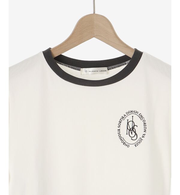 MAJESTICLEGON「ウエストリボンリンガーTee」|Tシャツ・カットソー|