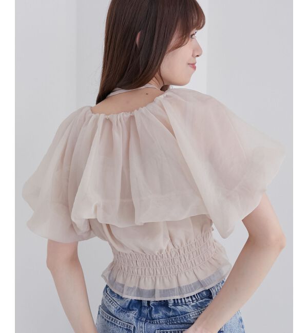 MAJESTICLEGON「前後2wayバルーン袖ブラウス」|シャツ・ブラウス|