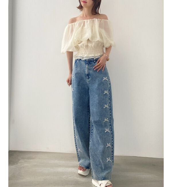 MAJESTICLEGON「前後2wayバルーン袖ブラウス」|シャツ・ブラウス|