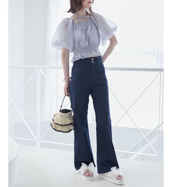 MAJESTICLEGON「前後2wayバルーン袖ブラウス」|シャツ・ブラウス|