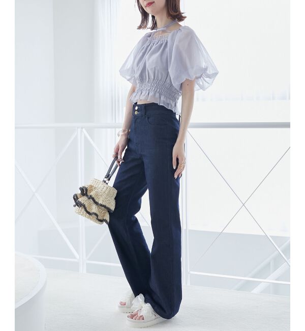 MAJESTICLEGON「前後2wayバルーン袖ブラウス」|シャツ・ブラウス|