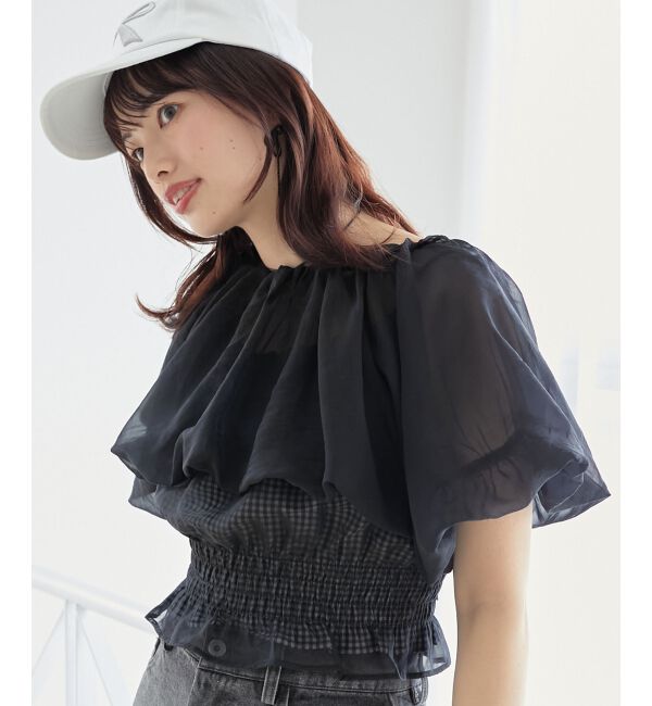 MAJESTICLEGON「前後2wayバルーン袖ブラウス」|シャツ・ブラウス|