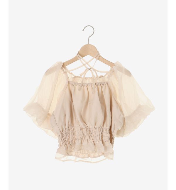 MAJESTICLEGON「前後2wayバルーン袖ブラウス」|シャツ・ブラウス|