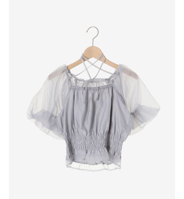 MAJESTICLEGON「前後2wayバルーン袖ブラウス」|シャツ・ブラウス|