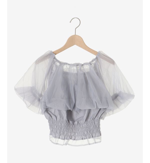 MAJESTICLEGON「前後2wayバルーン袖ブラウス」|シャツ・ブラウス|