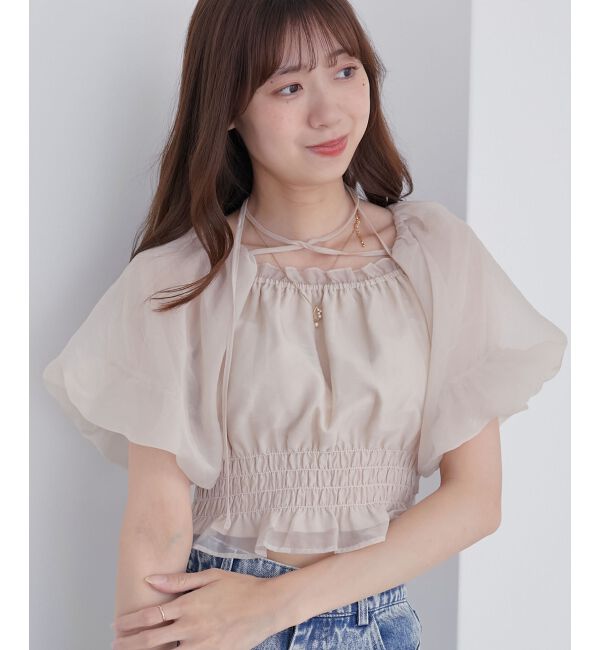 MAJESTICLEGON「前後2wayバルーン袖ブラウス」|シャツ・ブラウス|