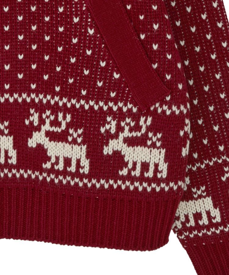 earth music&ecology「ダブルzipノルディックカウチンニットカーディガン」|カーディガン|