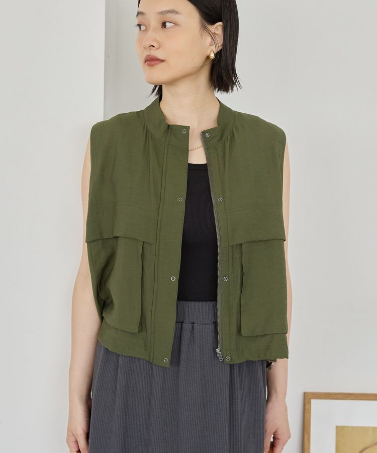 AMERICAN HOLIC「Wポケットショートベスト」|ベスト・ジレ|