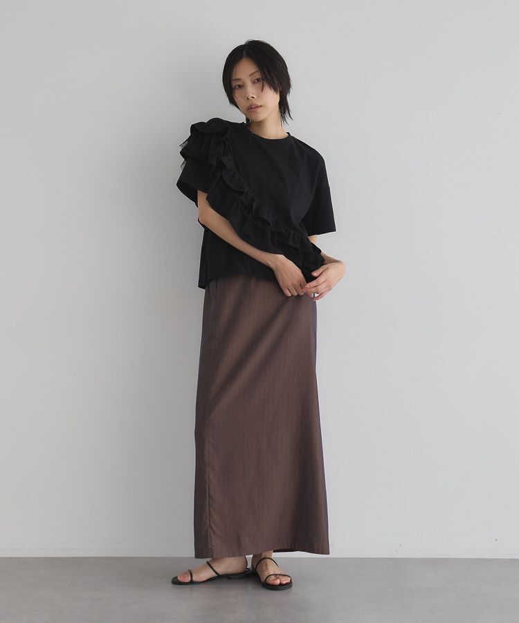 GARAGE OF GOOD CLOTHING「タックフリル&times;チュールプルオーバー」|Tシャツ・カットソー|