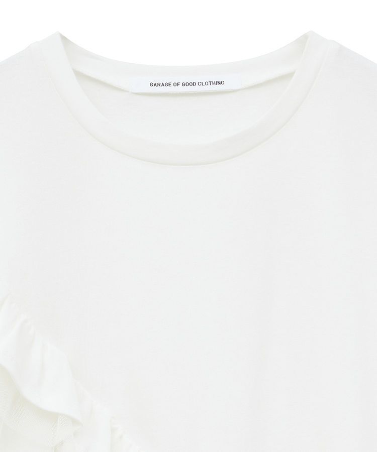 GARAGE OF GOOD CLOTHING「タックフリル&times;チュールプルオーバー」|Tシャツ・カットソー|