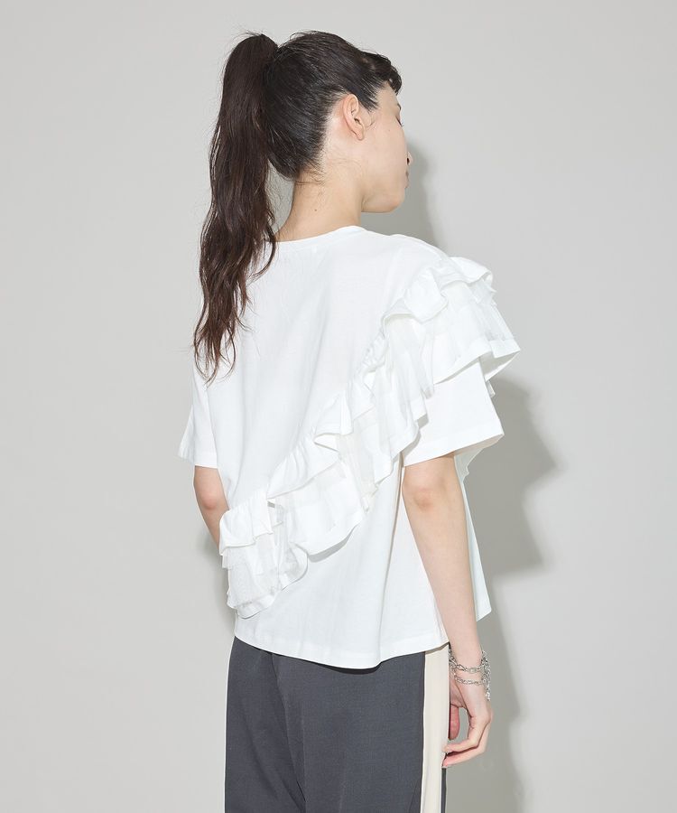 GARAGE OF GOOD CLOTHING「タックフリル&times;チュールプルオーバー」|Tシャツ・カットソー|