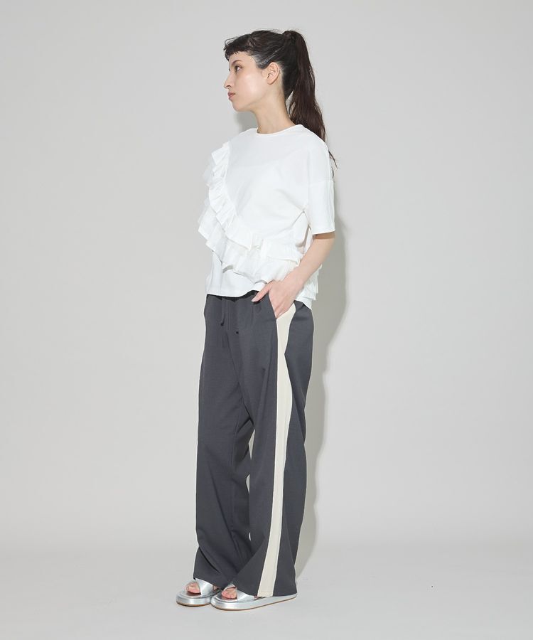 GARAGE OF GOOD CLOTHING「タックフリル&times;チュールプルオーバー」|Tシャツ・カットソー|