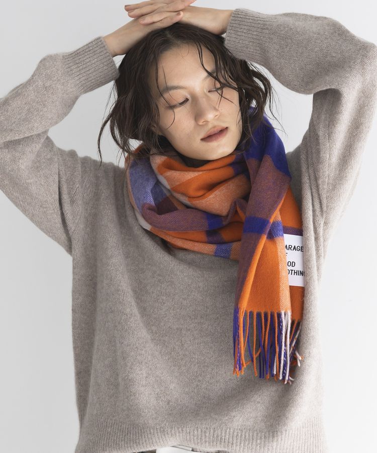 GARAGE OF GOOD CLOTHING「ラムズウールチェックストール」|ストール|