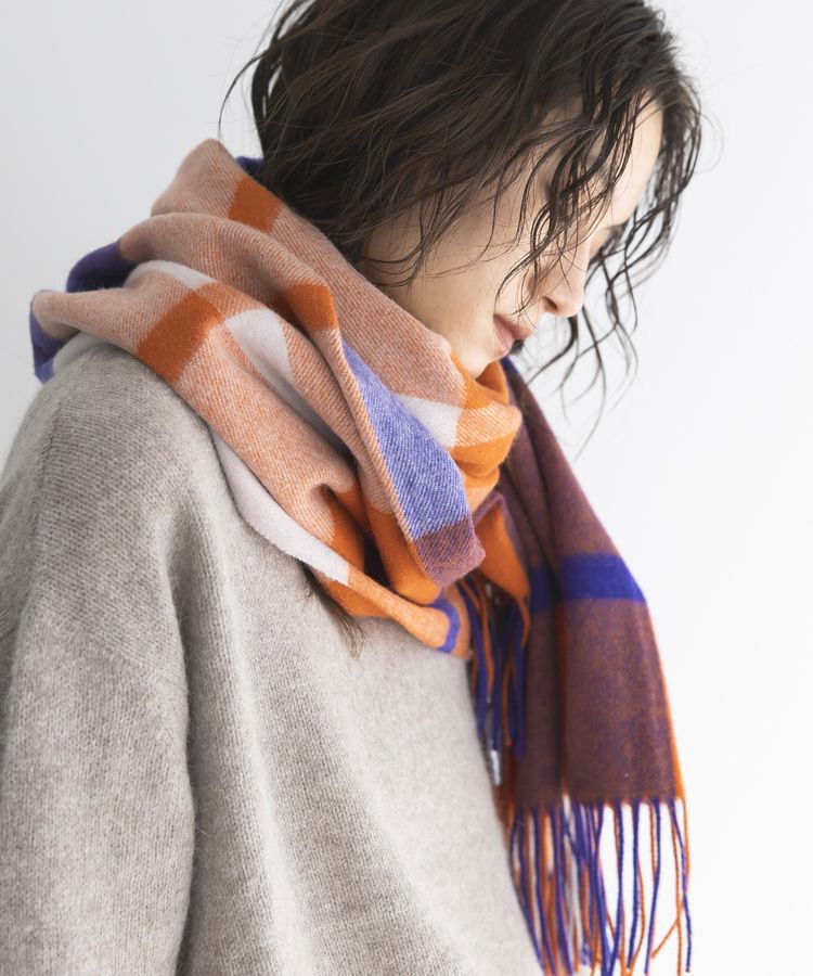 GARAGE OF GOOD CLOTHING「ラムズウールチェックストール」|ストール|