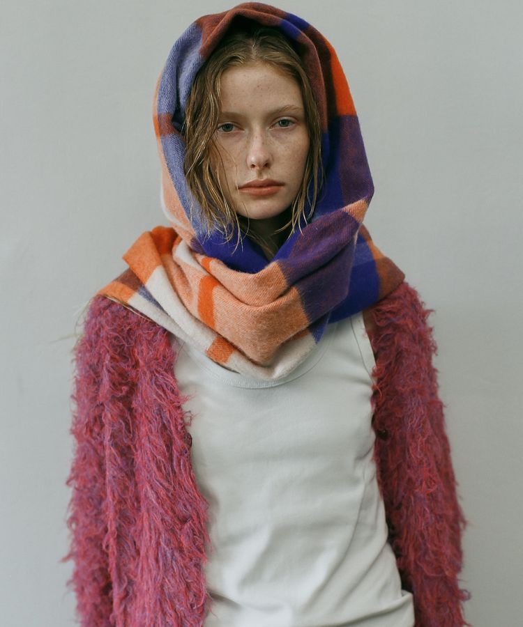 GARAGE OF GOOD CLOTHING「ラムズウールチェックストール」|ストール|