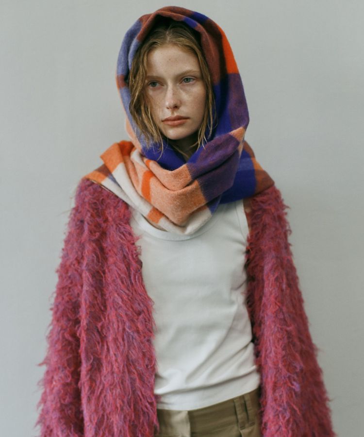 GARAGE OF GOOD CLOTHING「ラムズウールチェックストール」|ストール|