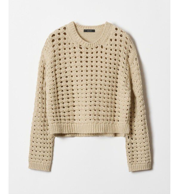 allureville「コットンリリーメッシュプルオーバー」|ニット・セーター|