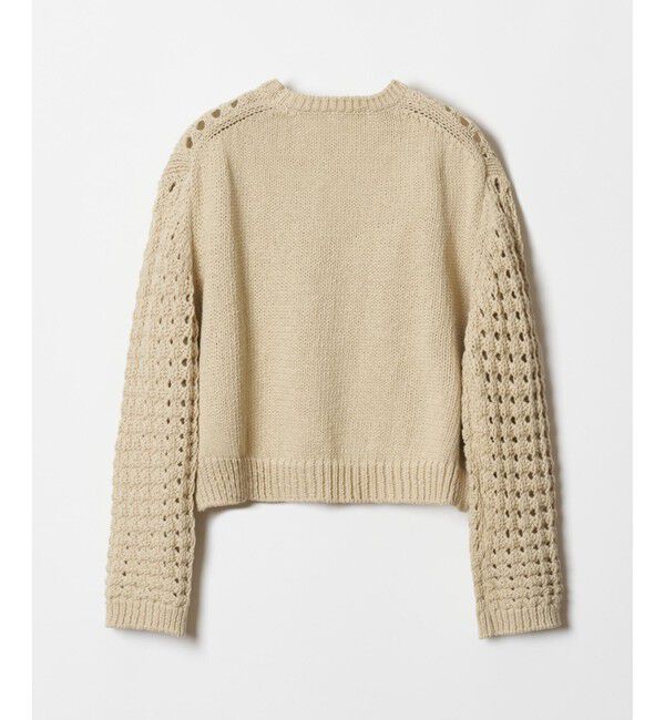 allureville「コットンリリーメッシュプルオーバー」|ニット・セーター|