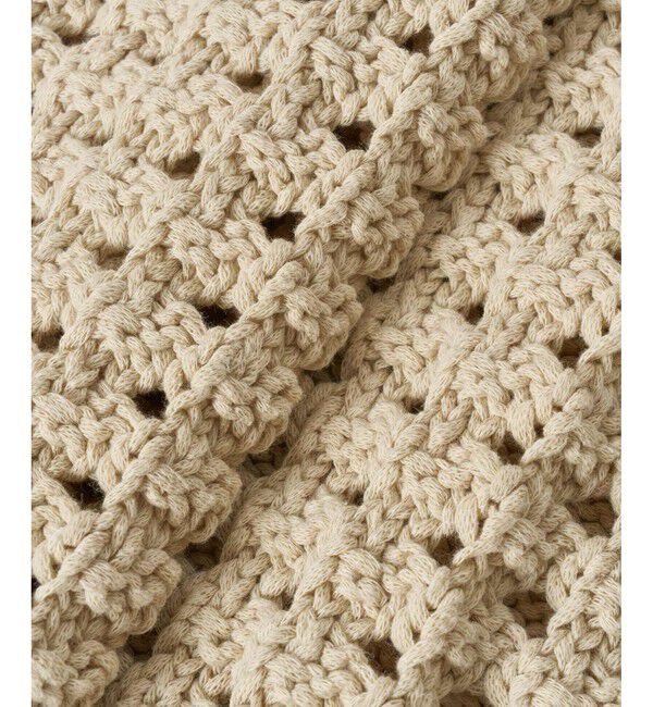 allureville「コットンリリーメッシュプルオーバー」|ニット・セーター|