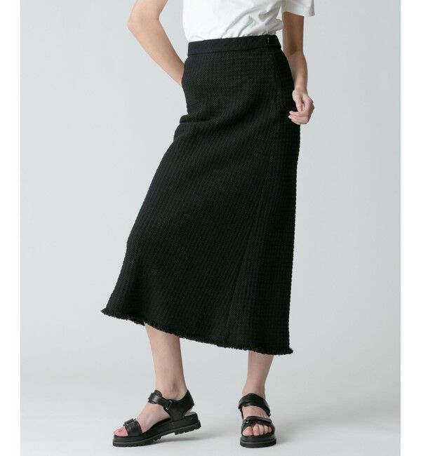 allureville「【セットアップ対応可能】ラスティックツイードスカート」|スカート|