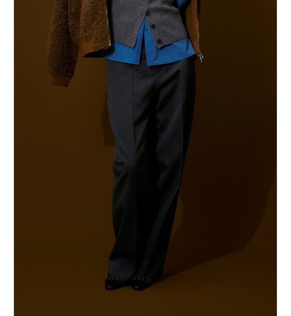 allureville「ドライウールカーブライントラウザー」|チノ|