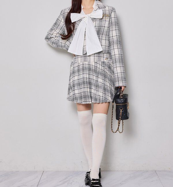  「【WEB限定リバイバル】細プリーツミニスカート」|スカート|