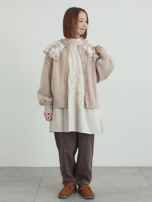 Samansa Mos2「柄アソートティアードフリルチュニック」|シャツ・ブラウス|