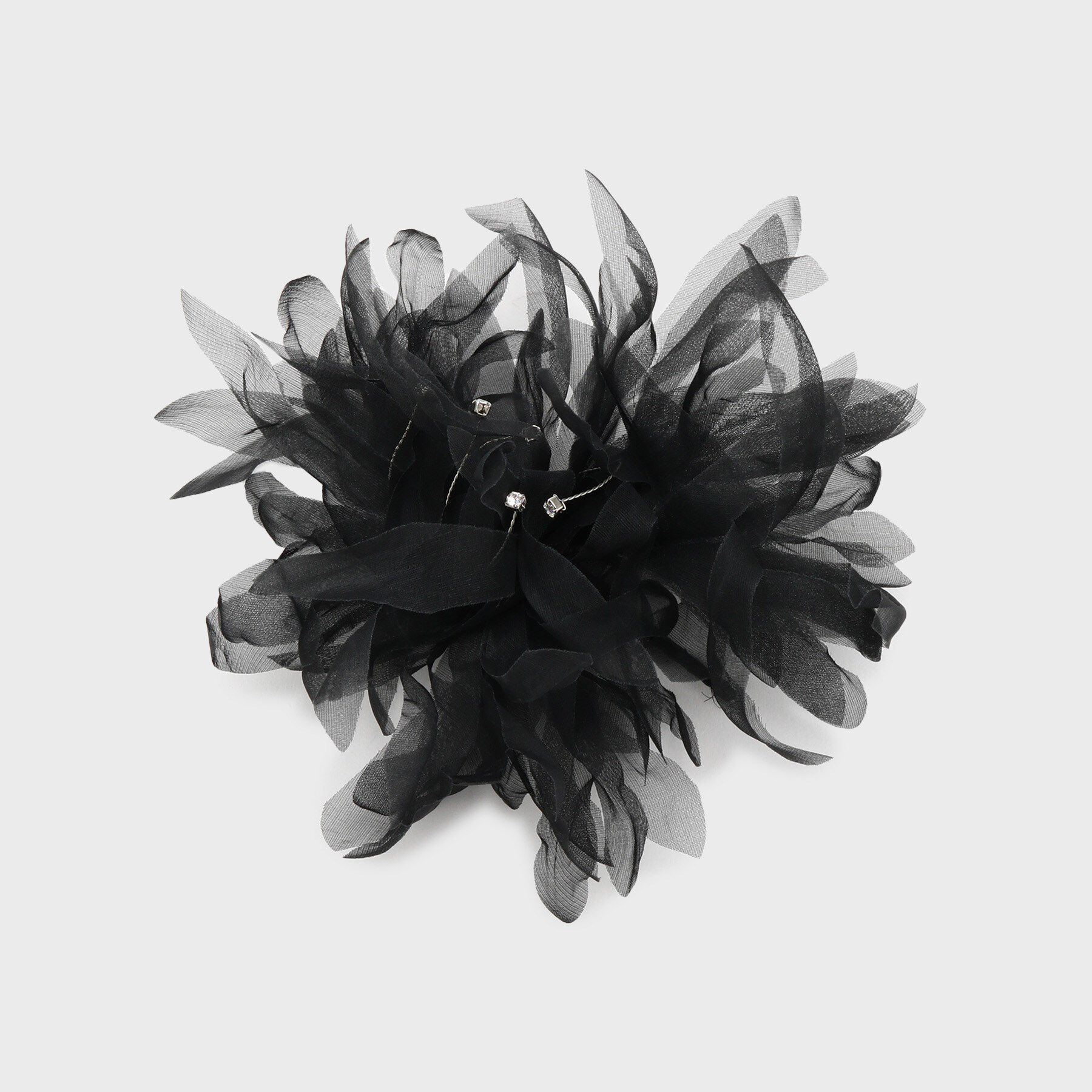 UNTITLED「【Made In Japan】シルクコサージュ」|ブローチ・コサージュ|ブラック(019)