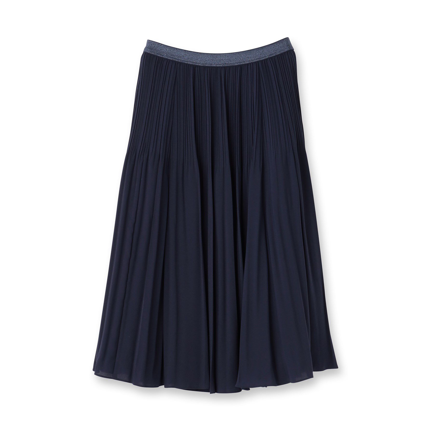 UNTITLED「【ウエストゴム/セレモニー】デシン プリーツスカート」|スカート|