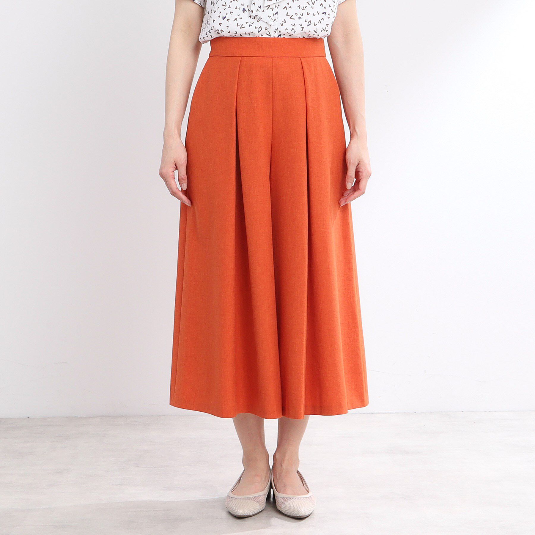 Reflect「【洗える】タックスカート風ワイドパンツ」|その他|