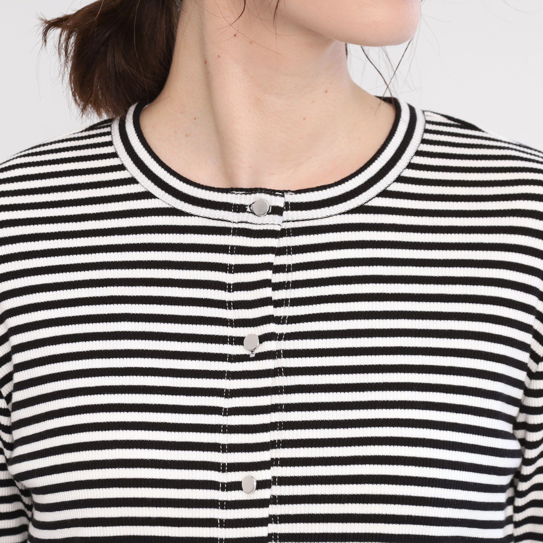 Reflect「【手洗い可／一枚着でも◎】ドット風ボタンカーディガン」|カーディガン|