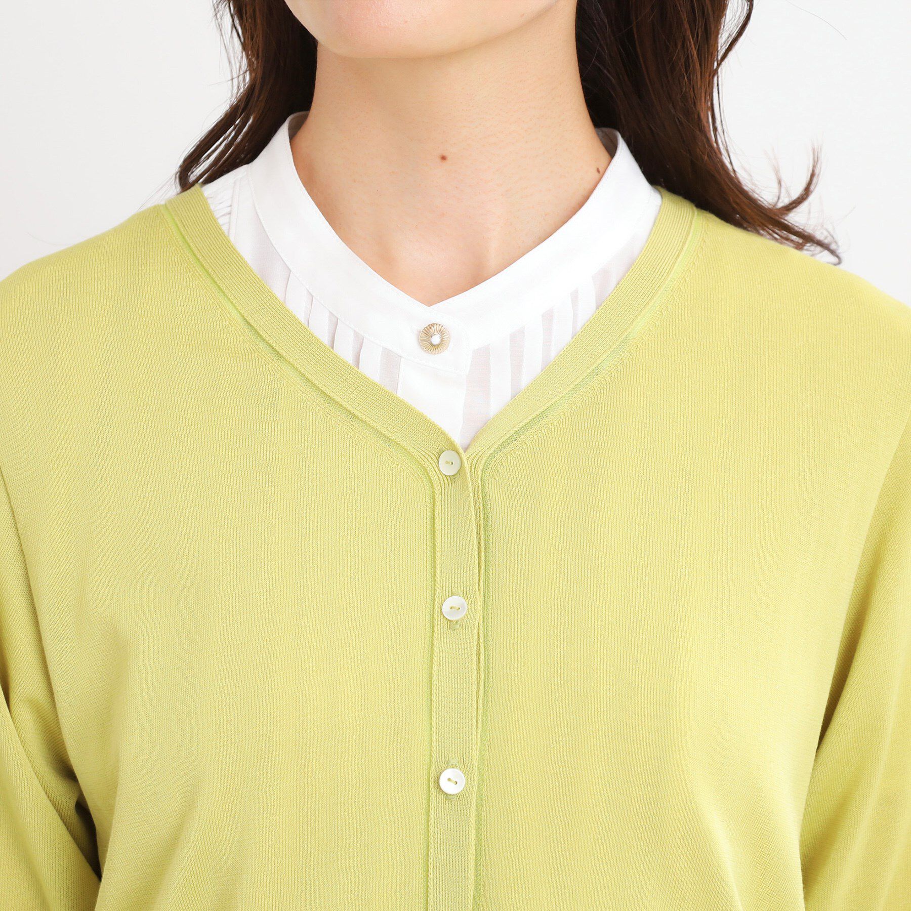 Reflect「【WEB先行カラーあり／手洗い可】六分袖カーディガン」|カーディガン|