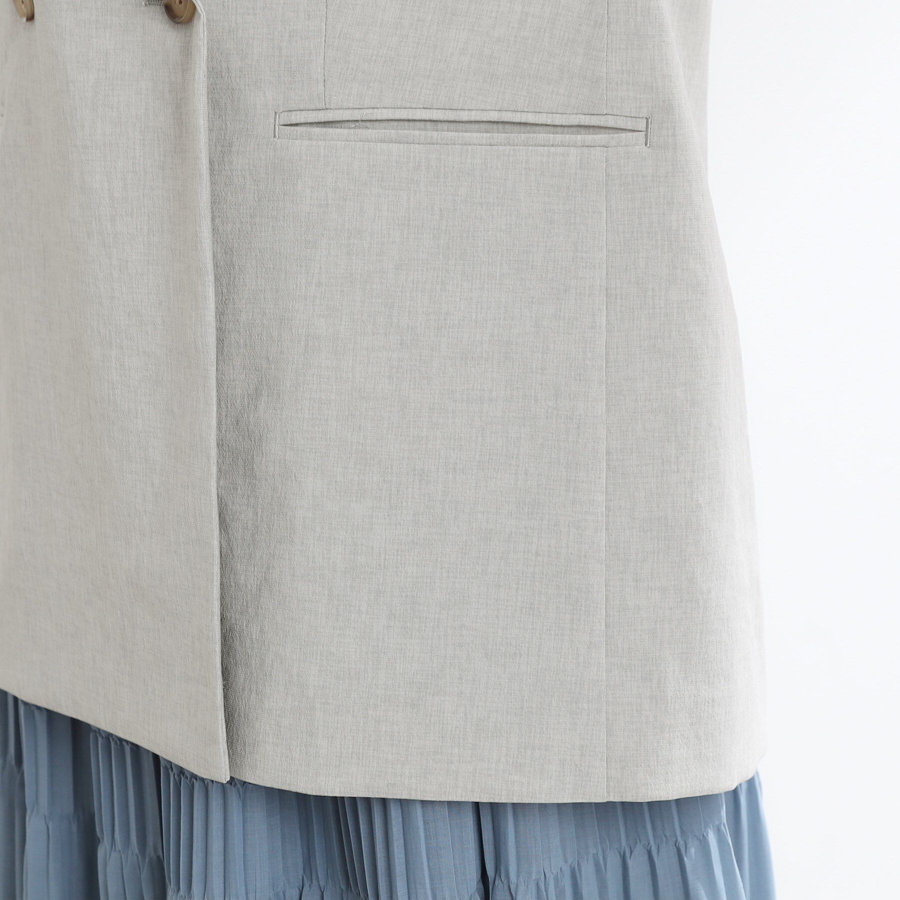 Reflect「【マシンウォッシュ可／セットアップ可／通勤におすすめ】ドライタッチダブルジャケット」|テーラードジャケット|