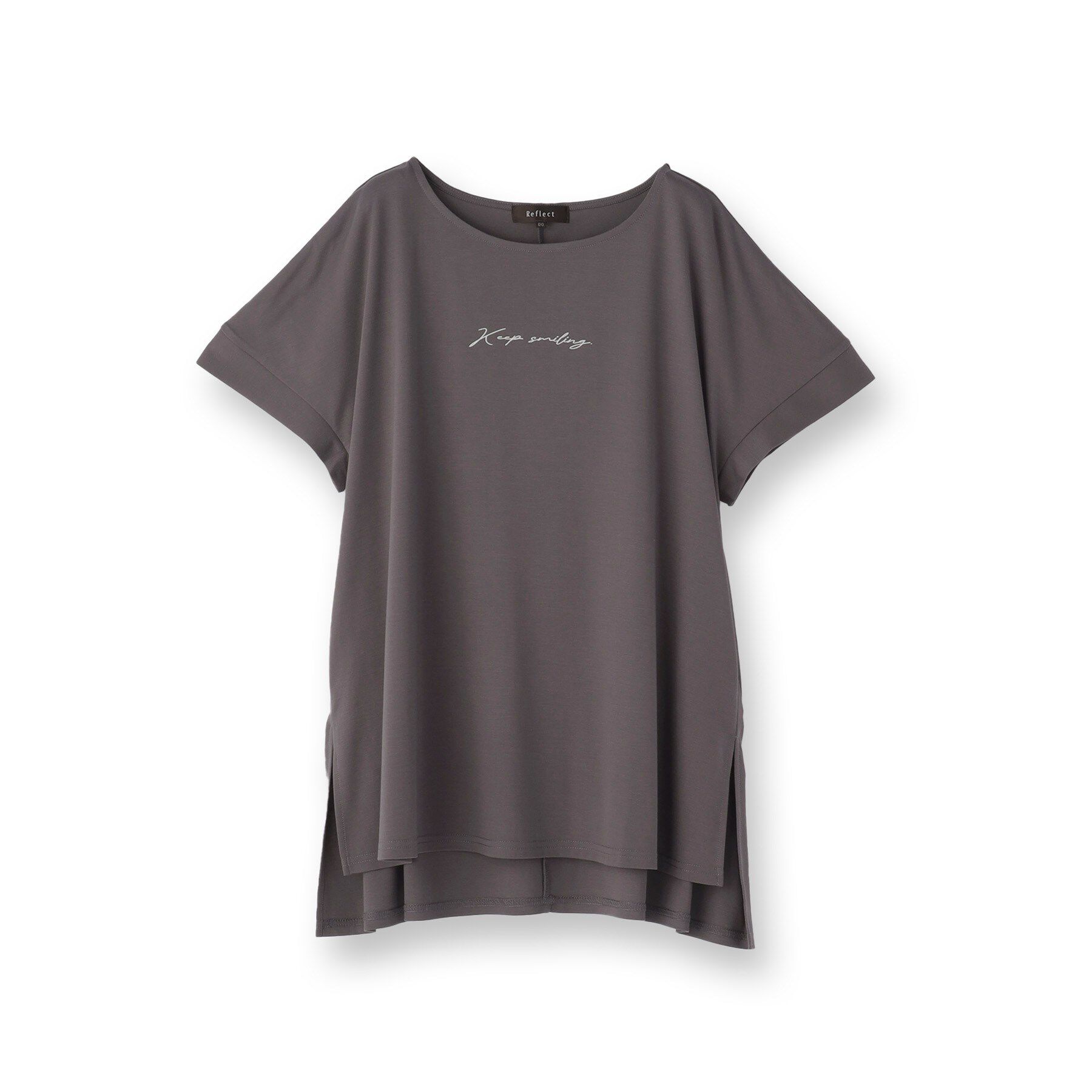 Reflect「【E‐QUALITY】チュニック丈ロゴTシャツ」|Tシャツ・カットソー|