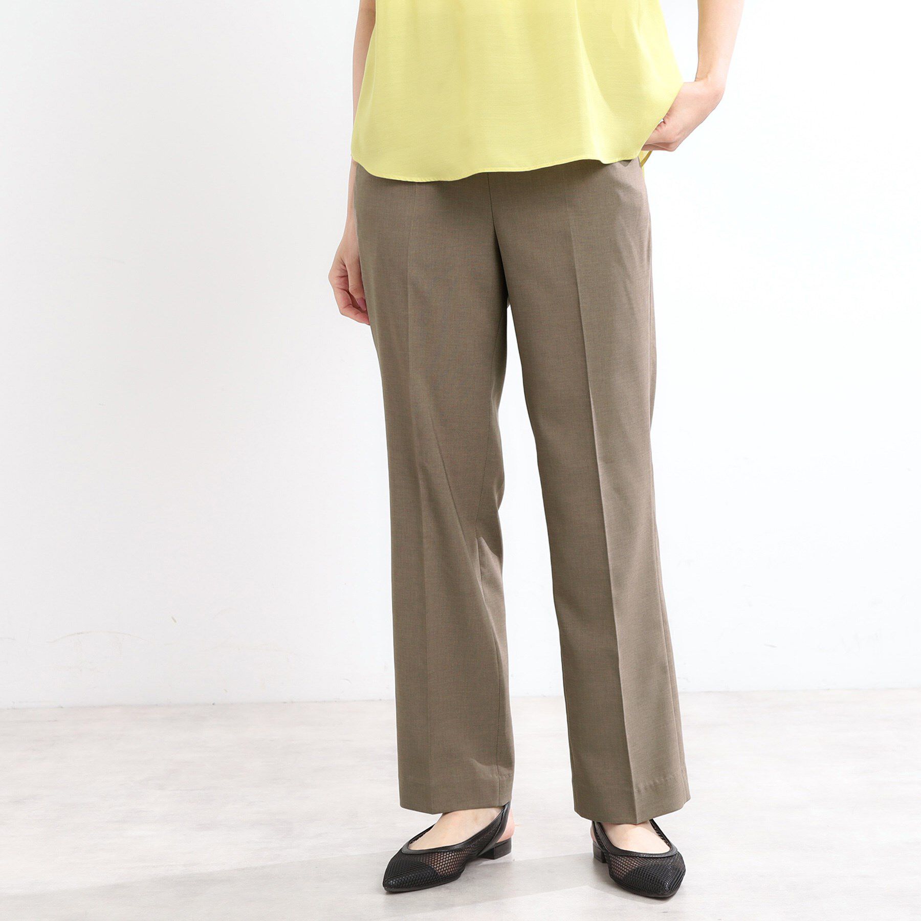 Reflect「【マシンウォッシュ可】リネンライクフレアパンツ」|その他|