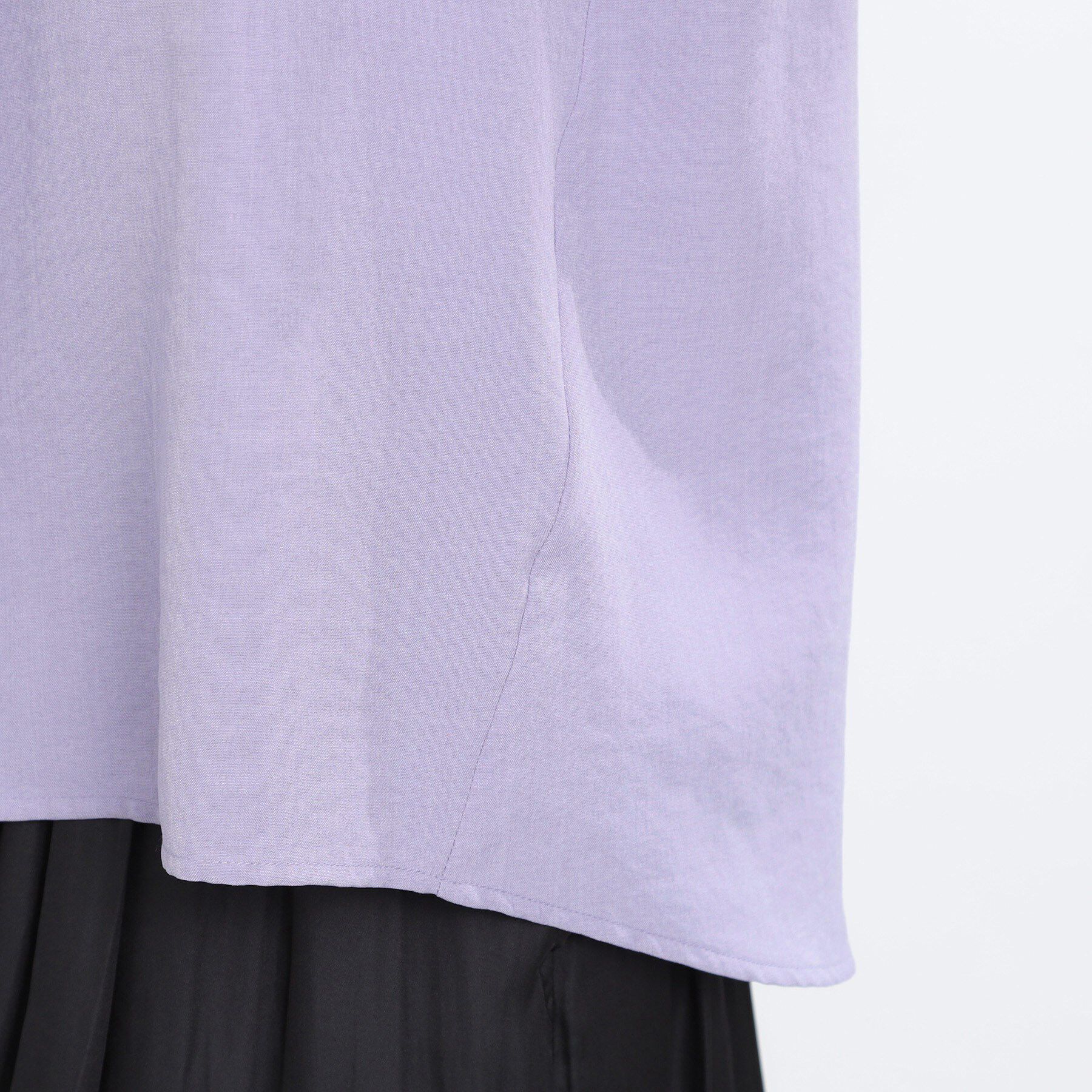 Reflect「ドライタッチスキッパーネックブラウス」|シャツ・ブラウス|