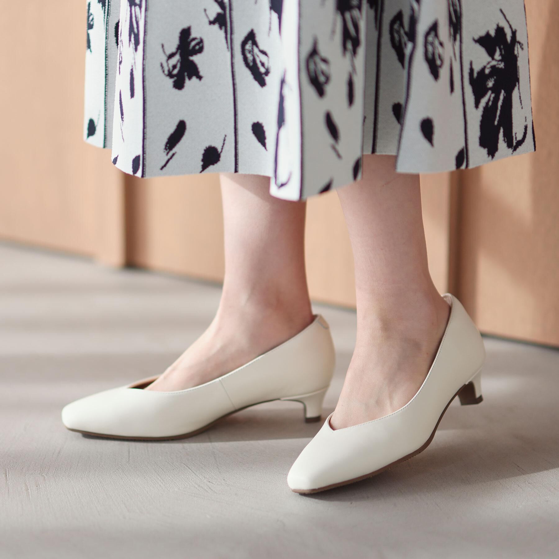 Reflect「【至福の履き心地】&rsquo;26春夏やみつきパンプス」|パンプス|アイボリー(004)