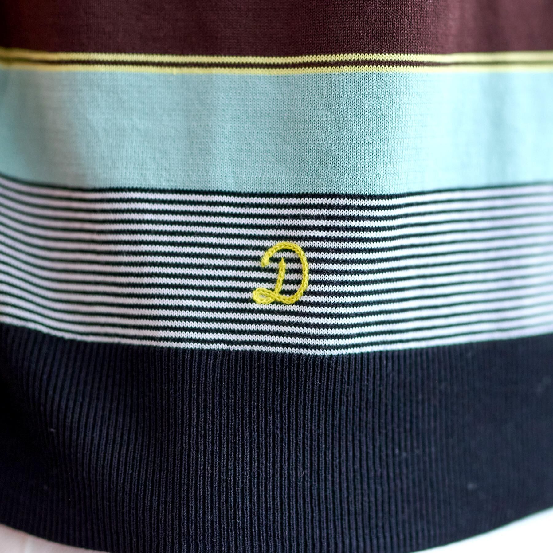 DRESSTERIOR「コットンシルク混 マルチボーダーニット」|ニット・セーター|