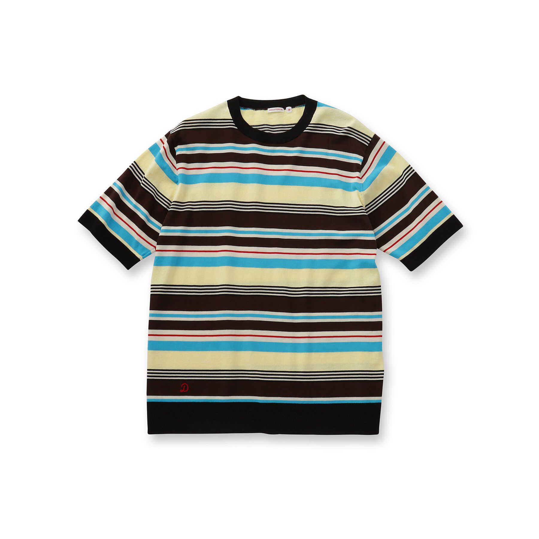 DRESSTERIOR「コットンシルク混 マルチボーダーニット」|ニット・セーター|